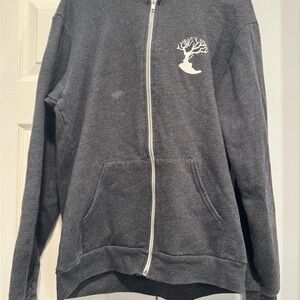 MadTree Brewing Company Zip-Up Hoodie Gray | F497 American Apparel | Size L